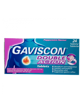 GAVISCON DOUBLE ACTION TAB 24