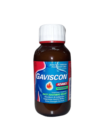 GAVISCON ADVANCE LIQUID PEPPERMINT 200ML 