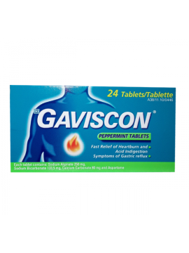 GAVISCON TABS PEPPERMINT 24