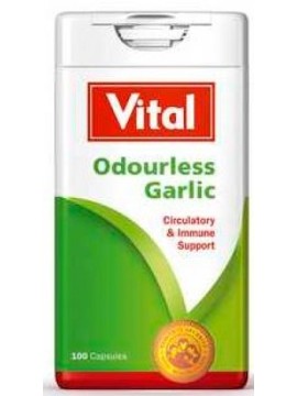 VITAL ODOURLESS GARLIC CAPS 100'S