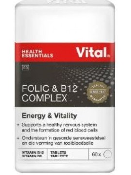 VITAL FOLIC B12 COMPLEX 60'S
