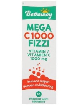 BETTAWAY MEGA C 1000 FIZZI 10 EFF TABS