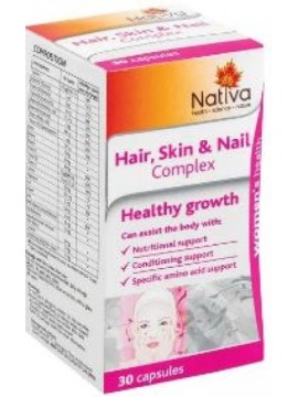 HAIR/SKIN & NAIL COMPLEX 30'S CAPS