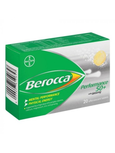 BEROCCA PERF 50 PLUS 20 EFF TABS